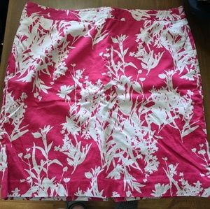 VanHeusen Pink/White Floral Skirt